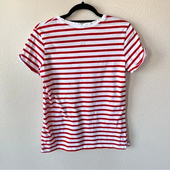 St John’s Bay 100% Cotton Red White & BBQ Tee Size Medium - Picture 3 of 6